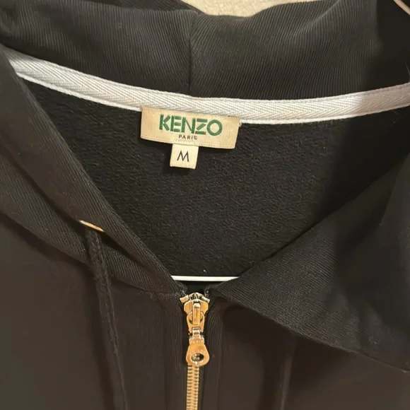 Kenzo black men hoodie size medium